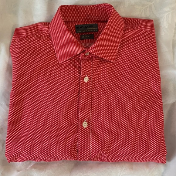 Black Label by Ruffini Men’s Red Casual Shirt - Picture 2 of 7
